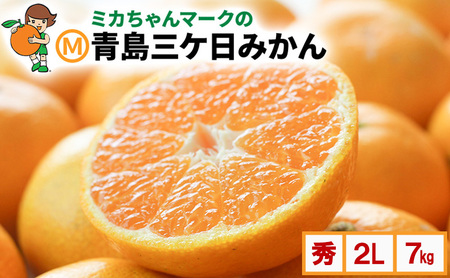 ミカちゃんマークのマルエム青島三ヶ日みかん 秀 2L 7kg(約40個)みかん ミカン フルーツ 果物 浜松市