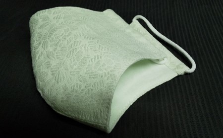 遠州綿ジャカード織浜名湖の海藻アオサ染めお洒落マスク5枚組 防災グッズ 防災用品 雑貨 日用品 織物  Mサイズ