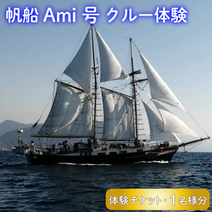 帆船 Ami 号 クルー体験 1人名様分 チケット 沼津 ヨット ツアー 駿河湾