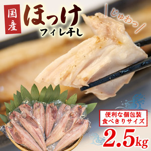 干物 真 ほっけ フィレ干し 塩 小分け パック 2.5kg セット ほっけ ほっけ ほっけ ほっけ ほっけ