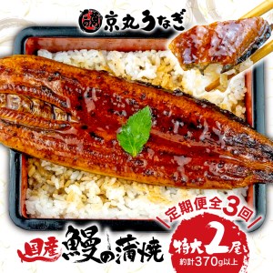 [ 定期便 3ヶ月 ] 国産 連続 鰻 うなぎ 特大 2尾 ギフト セット 蒲焼 うな丼 うな重 ひつまぶし 土用 丑の日