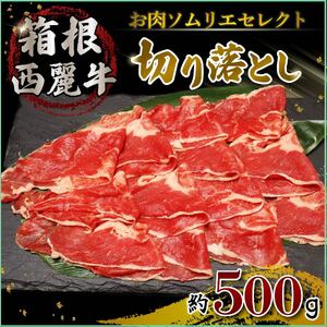 箱根西麓牛 切り落とし 約500g 牛肉 お肉 和牛 すきやき 焼き肉 ブランド牛 グルメ 贈り物 ギフト プレゼント 冷凍 おかず 湧水 水 赤身 三島市 静岡県