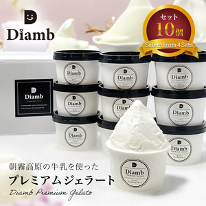 0017-95-01 Diamb Premium Gelato (ダイアムプレミアムジェラート) 100ml×10個 [10種の味]