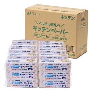 0011-107-01 マスコー製紙 SOFIA TACH pure キッチンペーパー 80組×30個