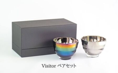 [耐熱グラス]Jewelry・Glass/Visitorペアセット [耐熱ガラス チタン]