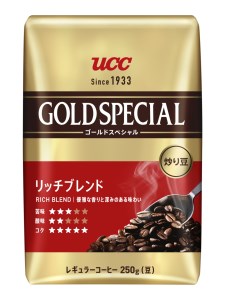 UCC コーヒー 炒り豆 GOLDSPECIAL リッチブレンド 250g×計6個 AP 豆 レギュラーコーヒー 珈琲 ユーシーシー上島珈琲 富士市 [sf012-003]