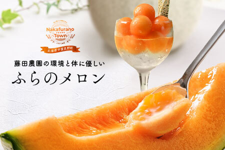 【2026年発送】ふらのメロン(赤肉) 2玉（計2.6㎏～）【AO-032】