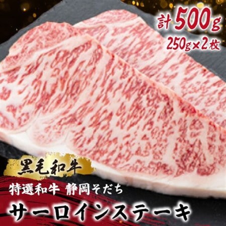 [特選和牛 静岡そだち]サーロインステーキ 250×2枚 ブランド牛 黒毛和牛[配送不可地域:離島]