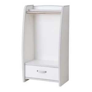 知育家具シリーズ ハンガーラック 48cm幅(ホワイト) HRJ-48HW_ラック ハンガー 収納 家具 知育 収納家具 衣類収納 衣類 服 洋服掛け インテリア ホワイト 子供 子供部屋 日用品 完成品 ギフト プレゼント 静岡県 送料無料_