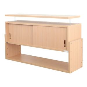 耐震上置き じしん作くん 幅106cm×奥行29cmタイプ(ナチュラル) 106-29A_雑貨・日用品 家具・インテリア _