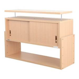 耐震上置き じしん作くん 幅86cm×奥行29cmタイプ(ナチュラル) 86-29A_家具 収納 棚 耐震 送料無料 ナチュラル オフィス 新生活 リビング オフィス おしゃれ 引っ越し 整理 片付け_