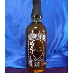 開運彫刻ボトル 七福神 福禄寿(家運隆盛) ブレンデッドウイスキー 40度 開運七福ボトルタグ付き_酒・アルコール ウイスキー _