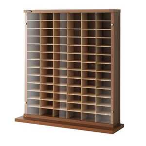 1/64サイズ対応 ミニカーディスプレイラック(ブラウン) MCD-78B_ラック ディスプレイ ミニカー おすすめ 送料無料 人気 贈答 ギフト プレゼント 家具 専用_