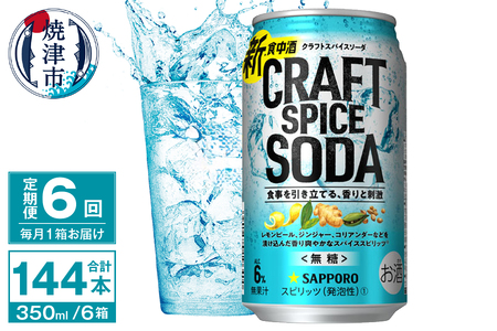 T0077-1306　【定期便6回】サッポロ クラフトスパイスソーダ 350ml×24本