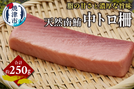 天然 南まぐろ 中トロ柵 約250g