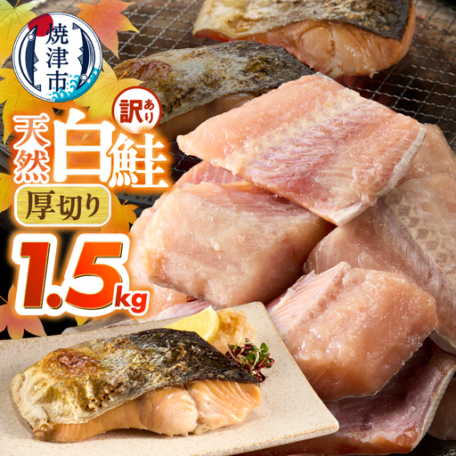 厚切りカット!天然 白鮭 甘口 切身 約1.5kg (a10-1311)