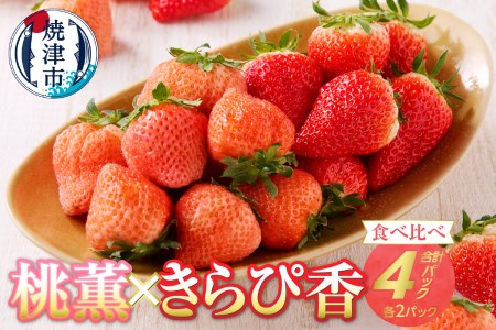 いちご「桃薫 きらぴ香」食べ比べ セット 計4パック