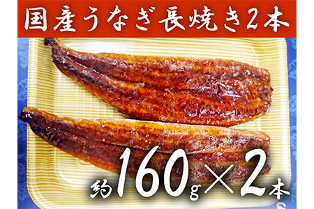 a15-034　カネト平田 うなぎ長焼き2本セット約160g×2