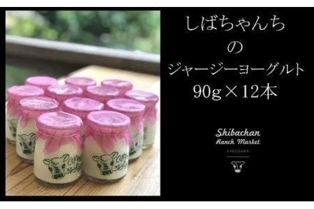 しばちゃんちのジャージー牛乳「ヨーグルト」９０ｇ×１２本セット 柴田牧場 6172