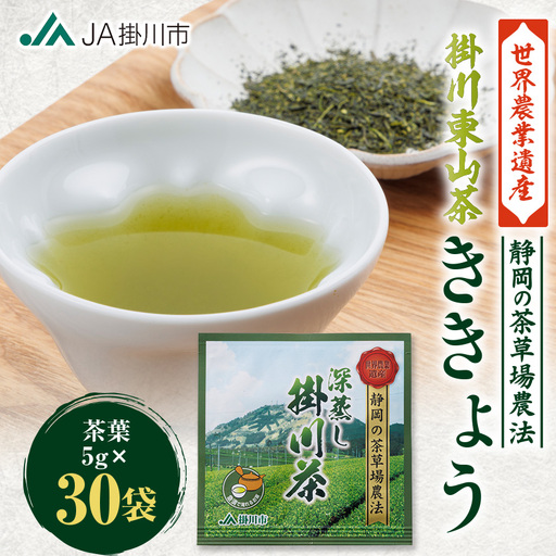 掛川東山茶「ききょう」茶葉　5g×30袋【配送不可地域：離島・沖縄県】【1718455】