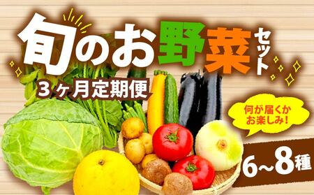 [全3回定期便] 野菜 詰め合わせ おまかせ 野菜詰合せ (6〜8種) | 野菜野菜野菜
