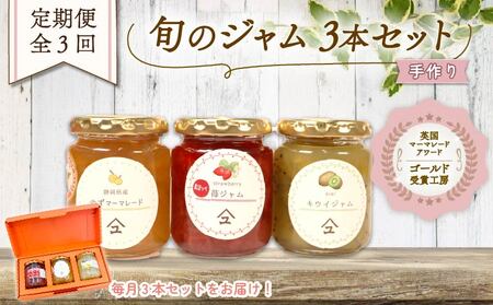 ジャム 詰め合わせ 3種 全3回 定期便 ジャム