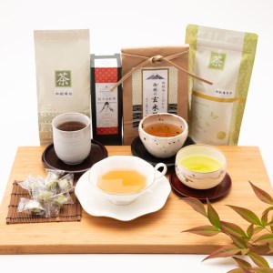 荒井園の銘茶詰合せ[御殿場こだわり推奨品]、英国コンクール金賞受賞茶など◇