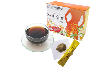 Skit Slim(スキットスリム)健康 美容 プーアル茶 コラーゲン カルシウム 粉末 スティック 携帯 簡単 便利 サポート 便通 お通じ 人気 厳選 袋井市