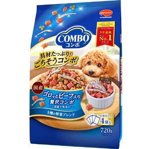 コンボ ドッグ ゴロッとビーフ入り 720g x12(ケース単位) ドッグフード