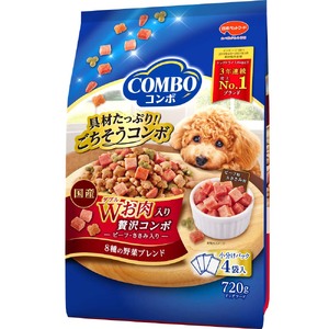 コンボ ドッグ Wお肉入り 720g x12(ケース単位) ドッグフード