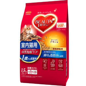 ビューティープロ キャット 成猫用 1歳から チキン味 1.5kg ｘ8(ケース単位) キャットフード