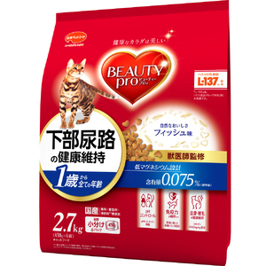 ビューティープロ キャット 下部尿路の健康維持 1歳から 2.7kg x4(ケース単位) キャットフード