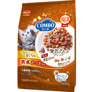 コンボ キャット まぐろ味・熟成かつお添え 600g x12(ケース単位) キャットフード