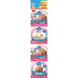 コンボ キャット 連パック 毛玉対応メニュー ささみ味チップ・かつお節添え 140g x30(ケース単位) キャットフード