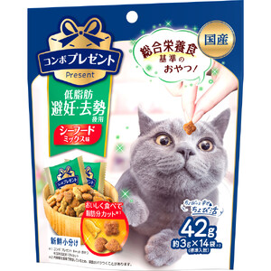 コンボ プレゼント キャット おやつ 低脂肪 避妊・去勢後用 42g x30(ケース単位) キャットフード