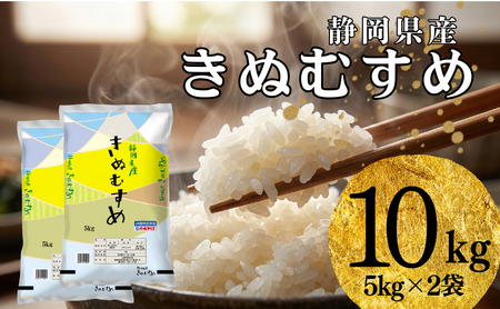 米 静岡きぬむすめ 10kg(5kg×2) お米 白米 コメ 精米 きぬむすめ 静岡県産 袋井市 静岡県