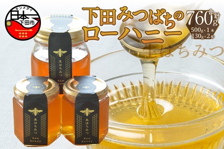 ＜下田みつばち＞下田産ローハニー(生はちみつ)3本セット　[下田みつばちのローハニー 蜂蜜 国産]