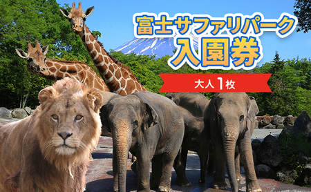 富士サファリパーク入園券 【大人1枚】 サファリパーク 動物園 動物 餌やり えさやり ふれあい 子供 こども 家族 お出かけ スポット 裾野市 裾野
