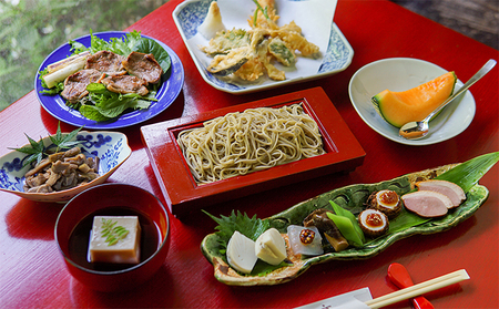 蕎仙坊「蕎麦懐石コース料理」御食事券（4人） チケット お食事券 懐石料理 