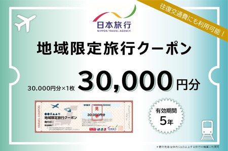 静岡県伊豆市　日本旅行　地域限定旅行クーポン30,000円分（チケット 旅行 宿泊券 ホテル 観光 旅行 旅行券 交通費 体験  宿泊 夏休み 冬休み 家族旅行 ひとり カップル 夫婦 親子 トラベルクーポン 伊豆旅行）