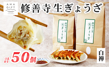 修善寺生ぎょうざ[白禅](冷凍)50個入| 餃子 餃子 餃子 ぎょうざ ぎょうざ [010-022]