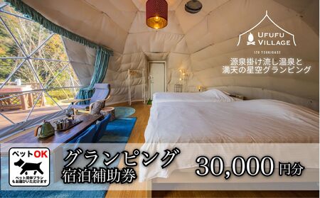 10-002　【UFUFU VILLAGE】グランピング　宿泊補助券(30,000円分) 