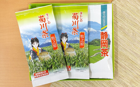 こだわり製法で作った菊川茶 計300g 100g×3本 セット [深蒸し 煎茶] 深蒸し茶 緑茶 お茶 菊川茶 日本茶 静岡茶