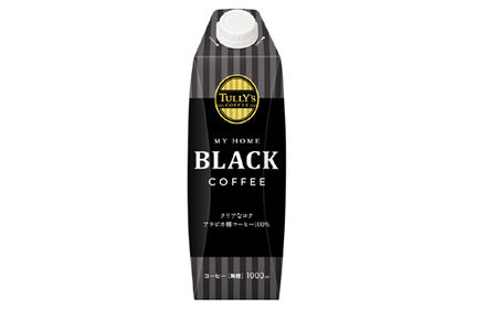 屋根型キャップ付き紙タリーズマイホームブラック 1L