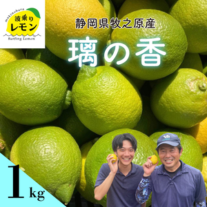 [ふるさと納税]事前受付 牧之原産 波乗りレモン 璃の香 1kg 国産 Lemon 檸檬 柑橘類 柑橘 フルーツ 果物 酸っぱい 果肉 酸味 防腐剤不使用 静岡県 牧之原市