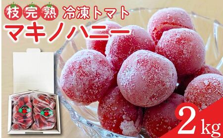 冷凍 トマト 中玉 2kg 以上 マキノハニー 枝完熟 トマト トマトップ トマト トマト トマト