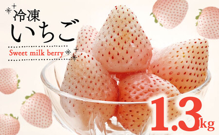 冷凍いちご 白いちご 計 1.3kg sweet milk berry 白いちご