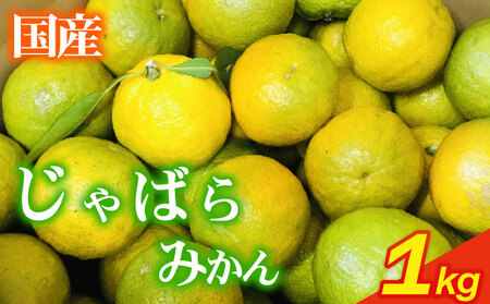 [みかん]いたくら 農園直送 じゃばら 1kg みかん