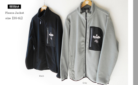 ポケットロゴ フリースジャケット 男女兼用 REVOLLA 静岡県 牧之原市