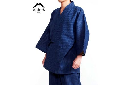 静岡県認定ブランド「武襯衣」 武襯衣 変則梨地織作務衣